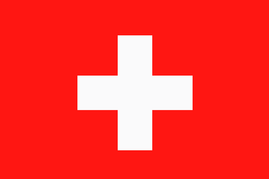 Swiss Flag. Open options for Swiss lenguage selection